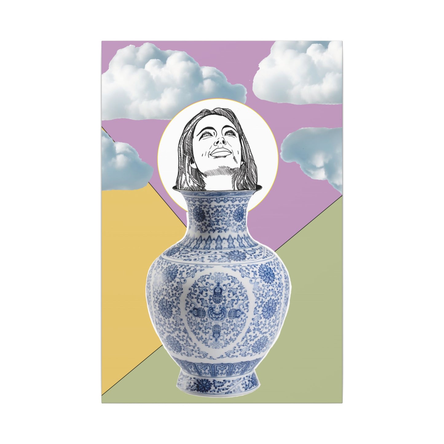 Artistic Stretched Canvas Print, Whimsical Home Decor, Modern Wall Art, Unique Gift, Inspired Artwork